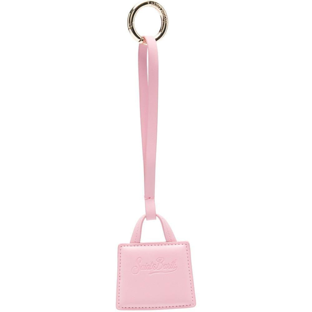 Charm per borse MC2 Saint Barth rosa con logo impresso - Rubino Kids