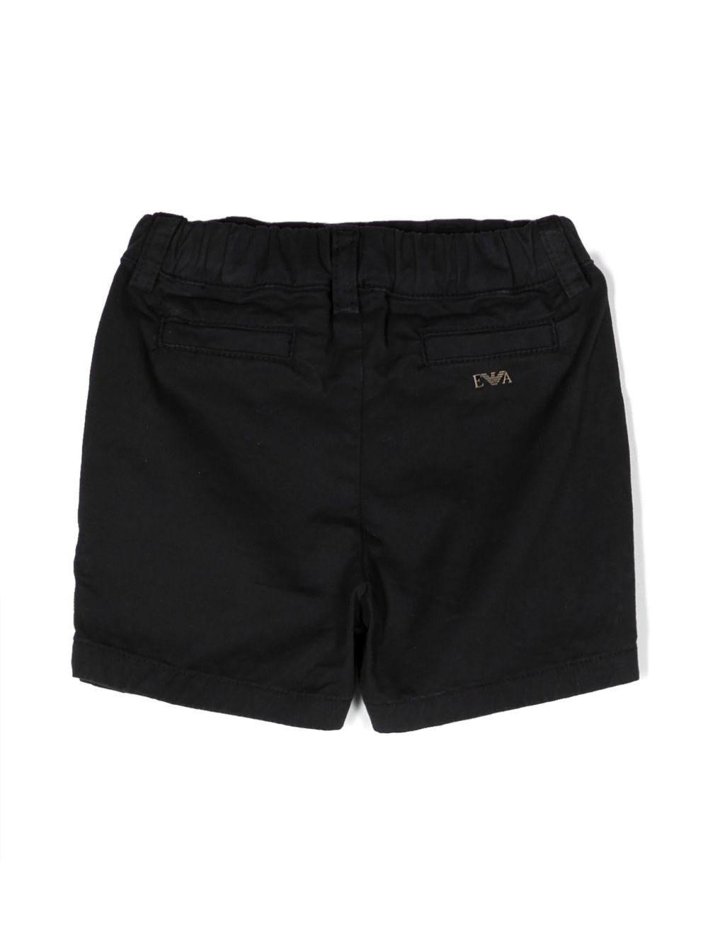 Chino per neonato Emporio Armani Kids blu con vita elasticizzata - Rubino Kids