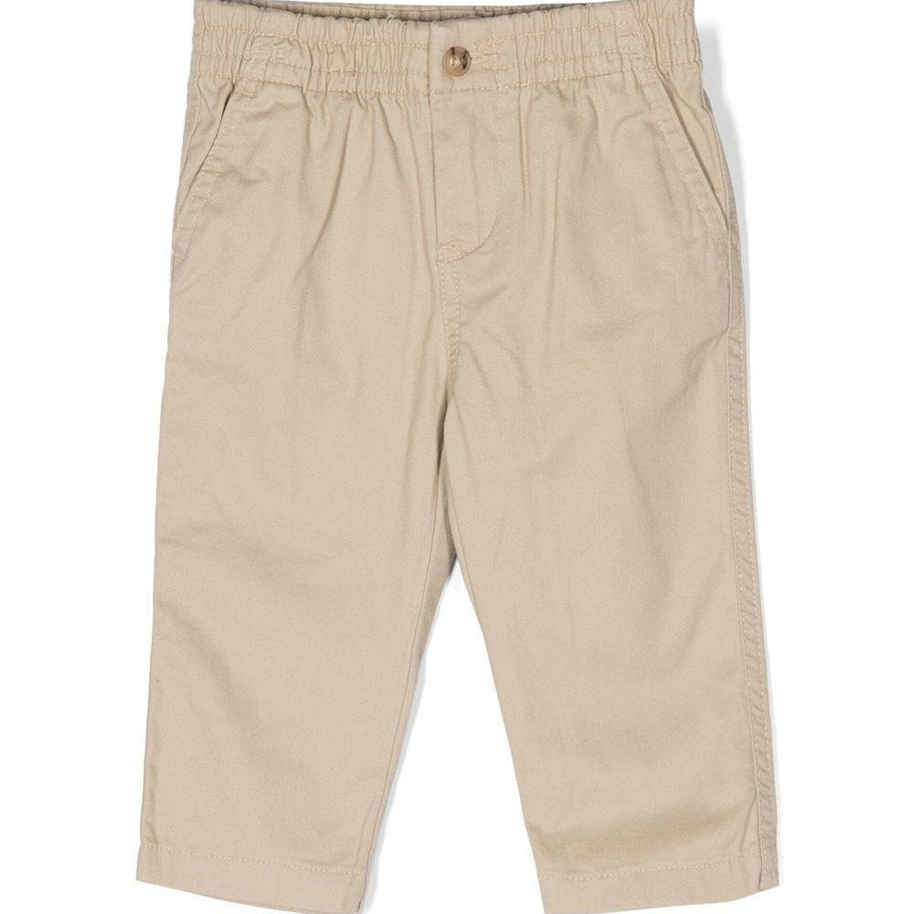 Chino per neonato Polo Ralph Lauren Kids beige con motivo Polo Pony - Rubino Kids