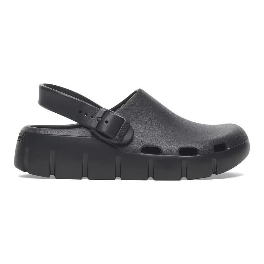 Ciabatta per bambino Birkenstock Kids nero con cinturino posteriore - Rubino Kids