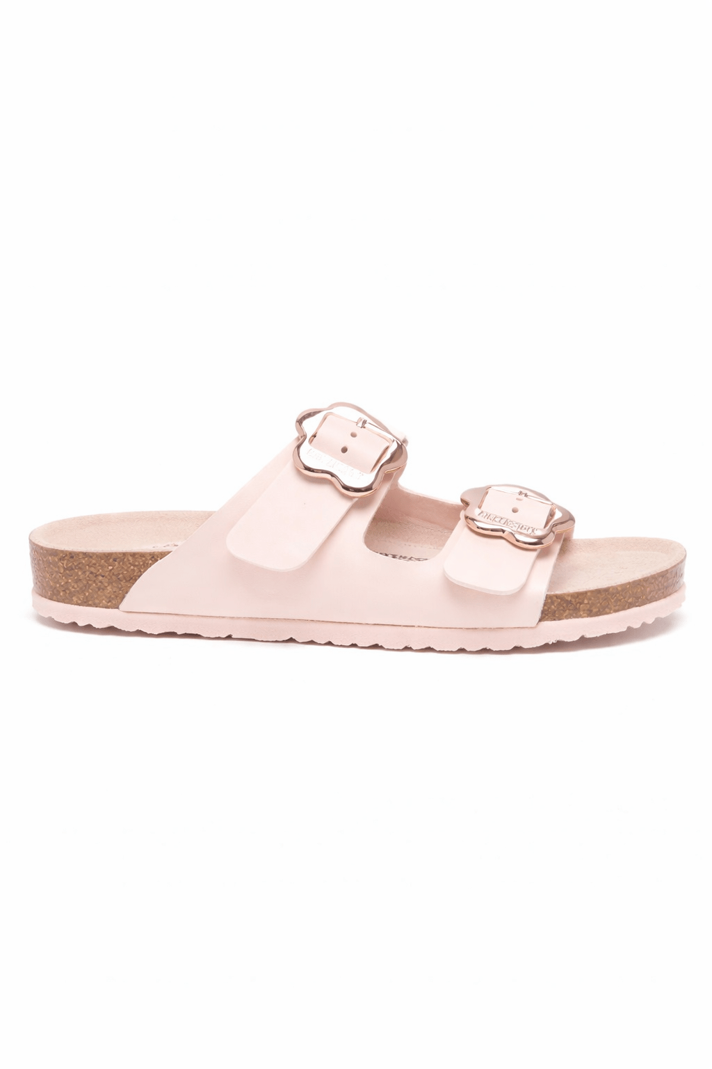 Ciabatte per bambina Birkenstock Kids Arizona Flower rosa con dettagli floreali - Rubino Kids