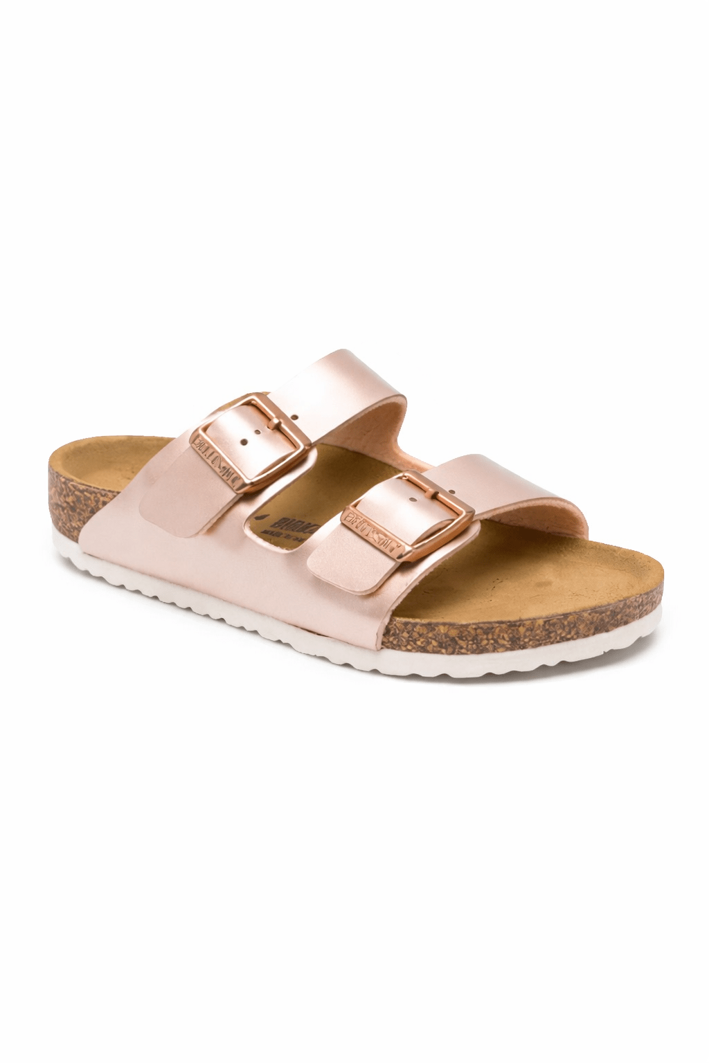 Ciabatte per bambina Birkenstock Kids Arizona rosa con doppia fibbia - Rubino Kids