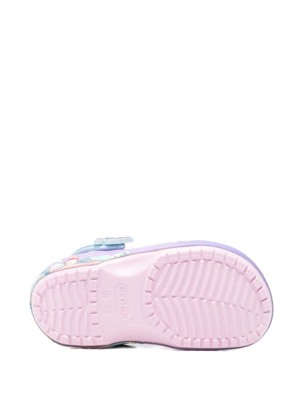 Ciabatte per bambina Crocs Kids viola con applicazione farfalla - Rubino Kids