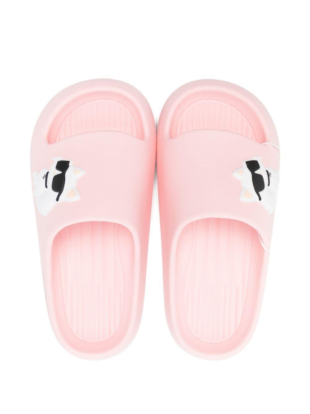 Ciabatte per bambina Karl Lagerfeld Kids rosa con plantare sagomato - Rubino Kids