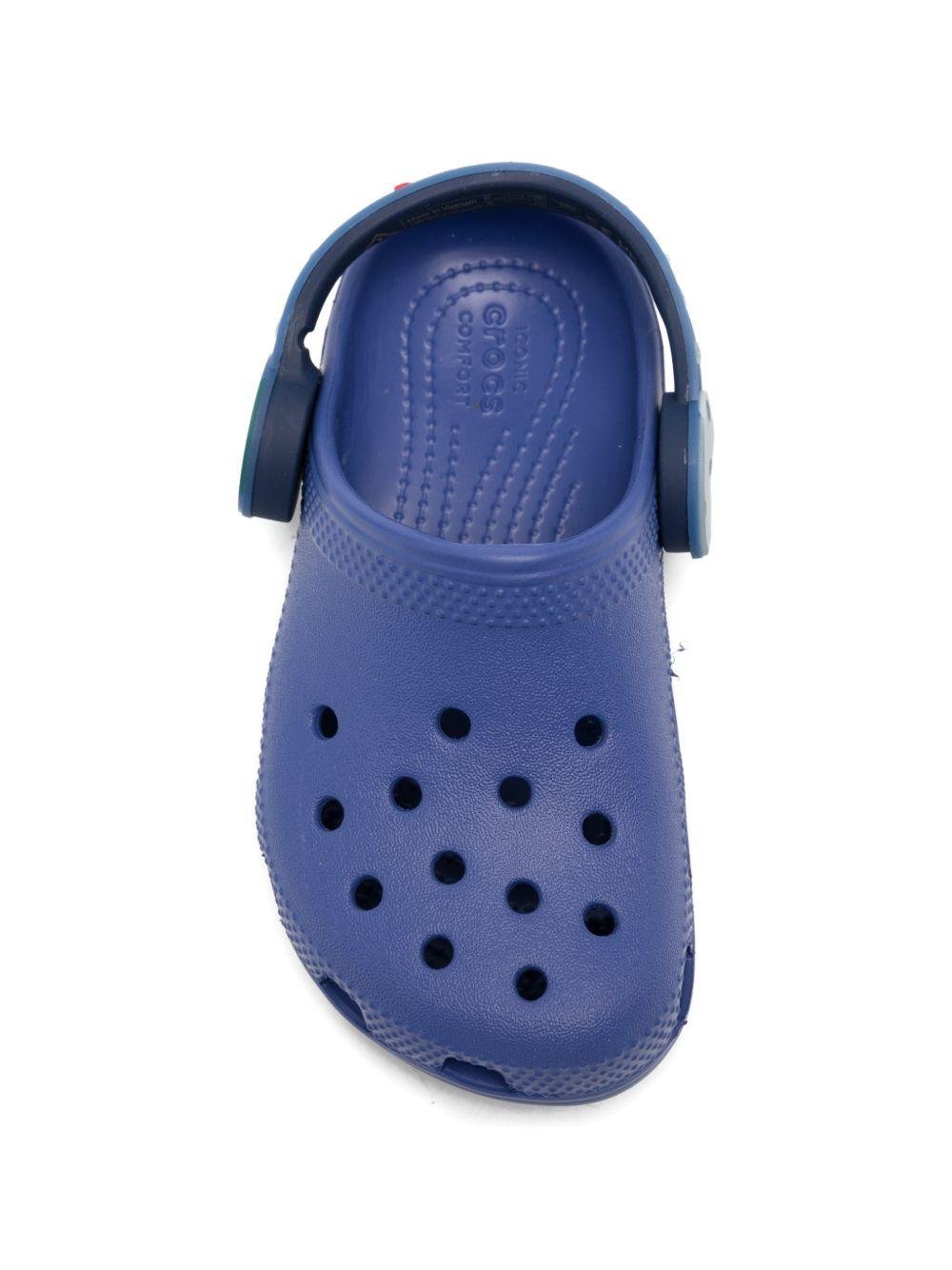Ciabatte per bambino Crocs Kids blu con design traforato - Rubino Kids