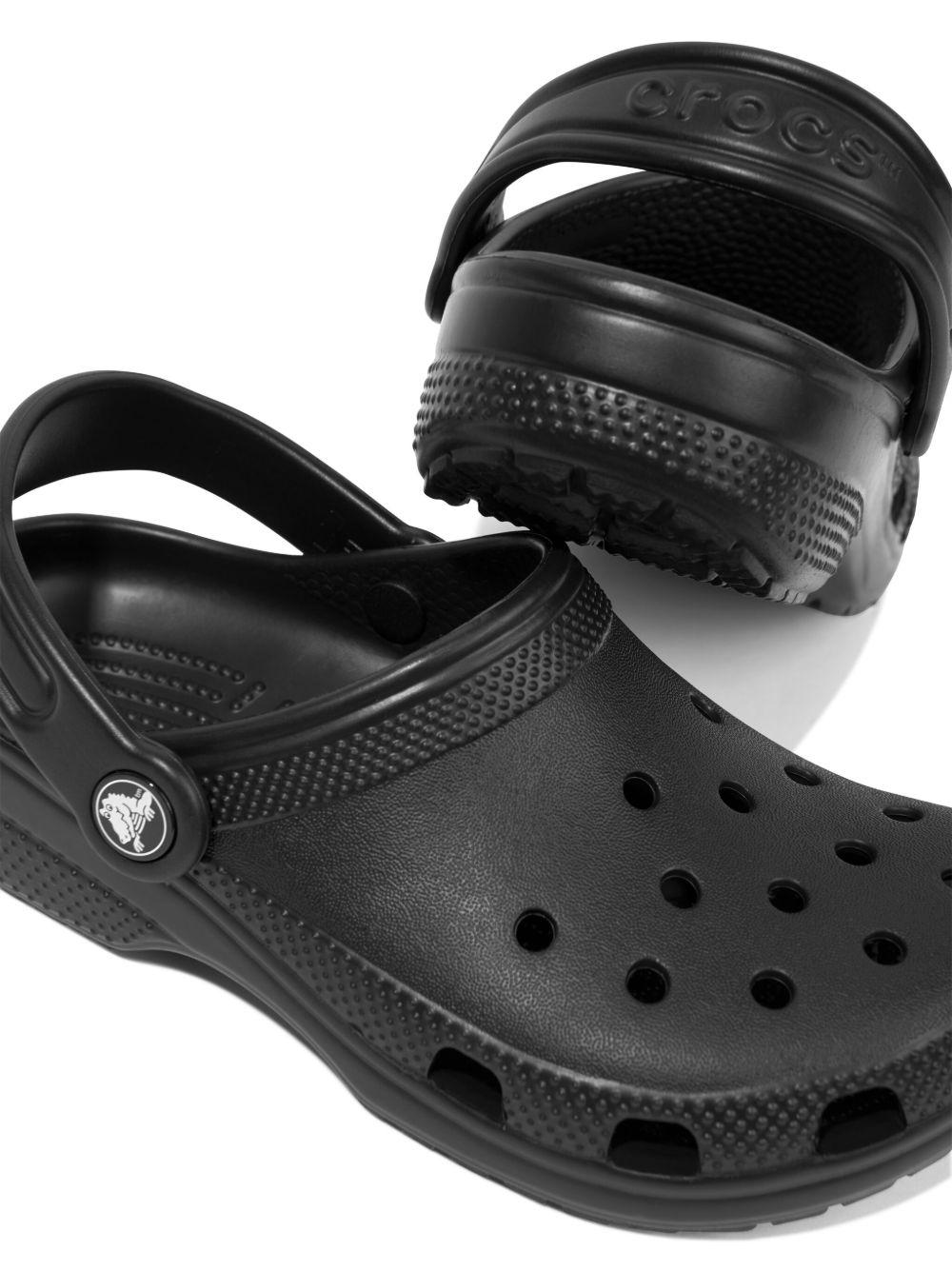 Clogs Classic per bambini Crocs Kids nero con design traforato - Rubino Kids