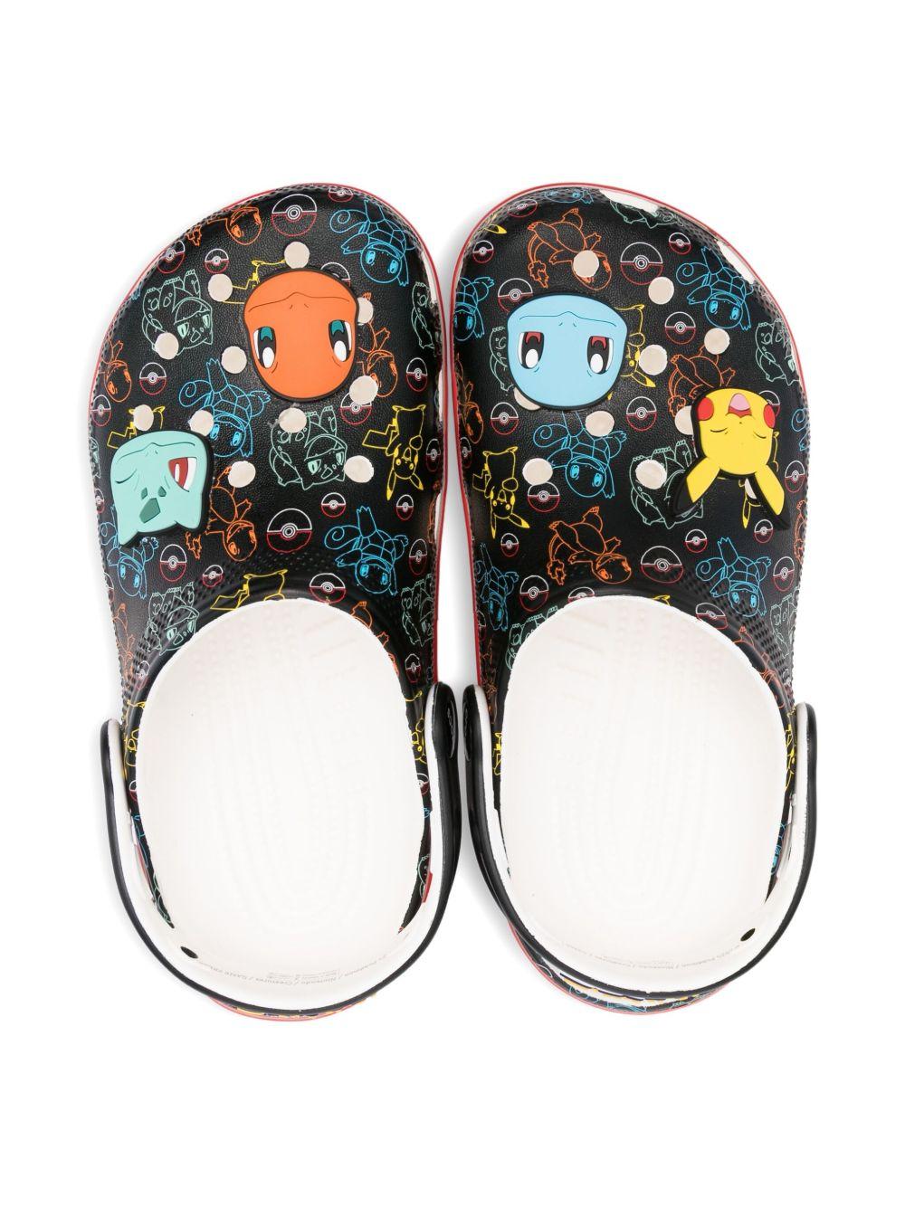 Clogs per bambino Crocs Kids nere con stampa Pokémon - Rubino Kids