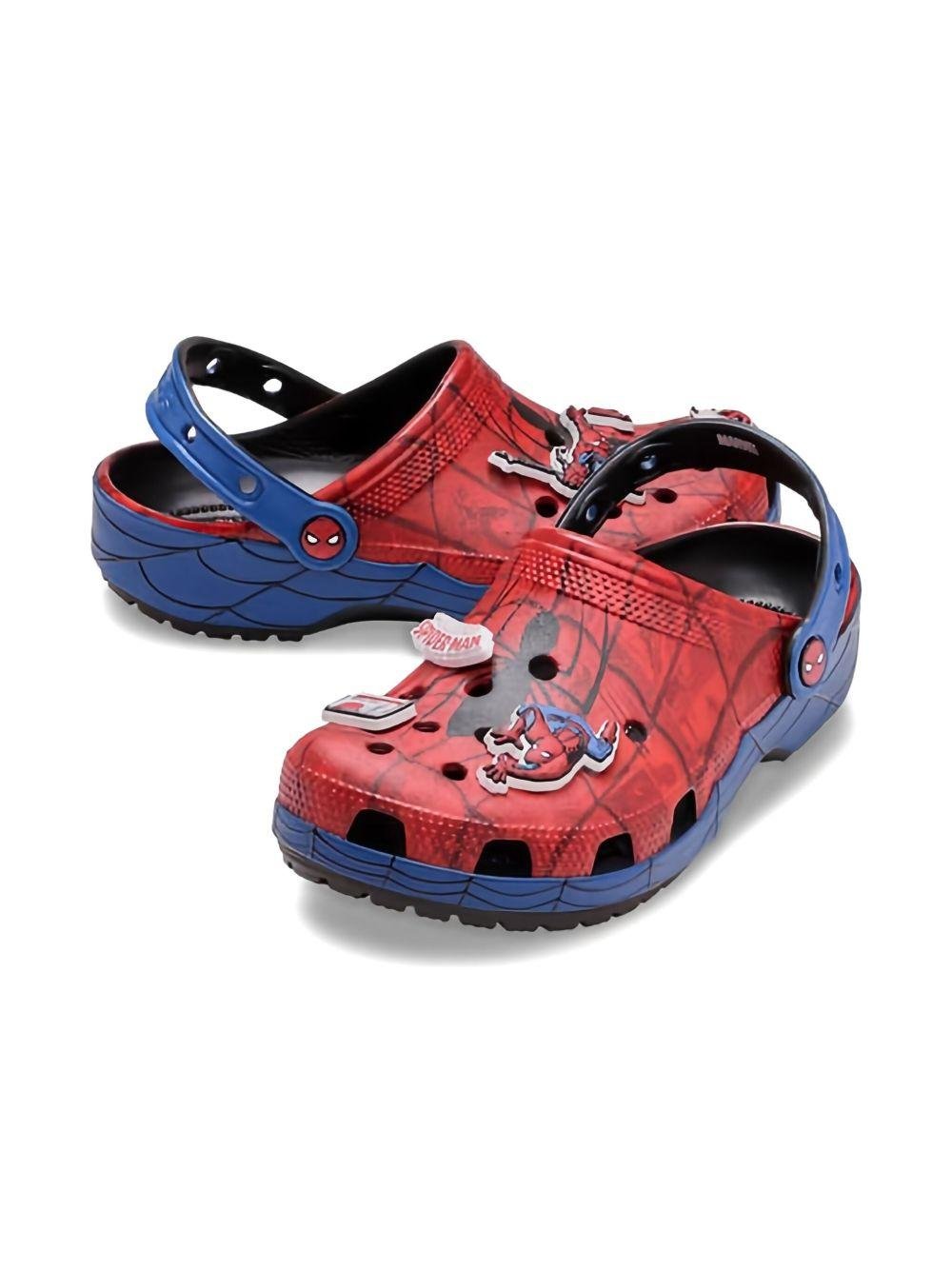 Clogs per bambino Crocs Kids x Marvel Spider - Man blu con design a ragnatela - Rubino Kids