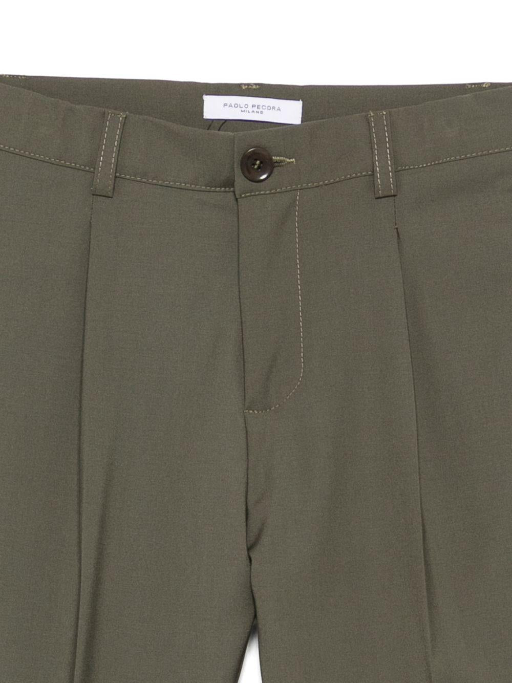 Completo a due pezzi per bambino Paola Pecora Kids verde con revers a lancia - Rubino Kids