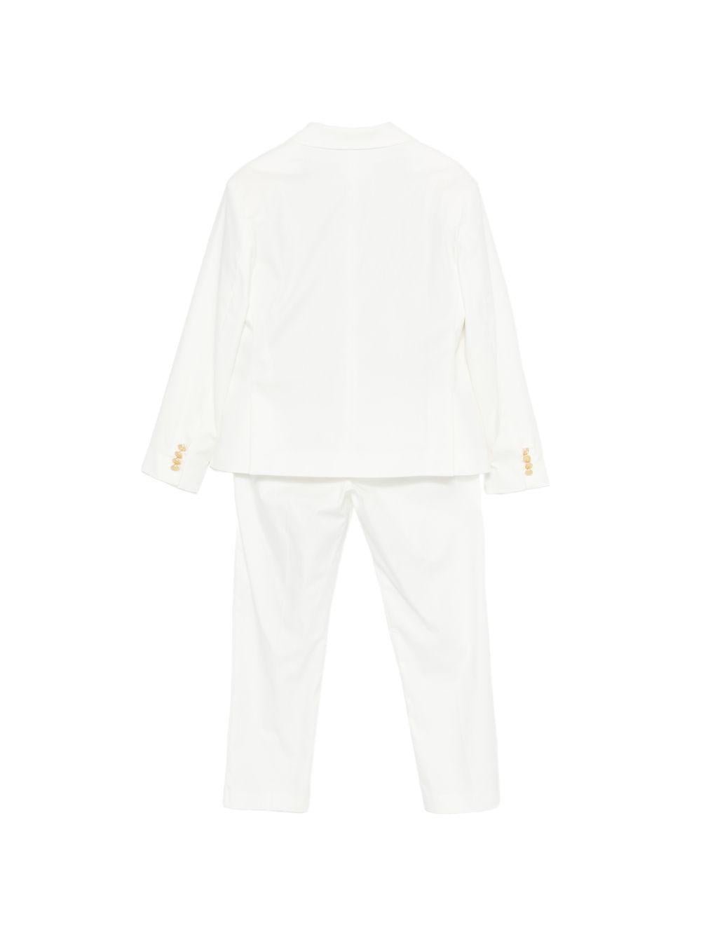 Completo confort per bambino Colorichiari bianco con bottoni color oro - Rubino Kids