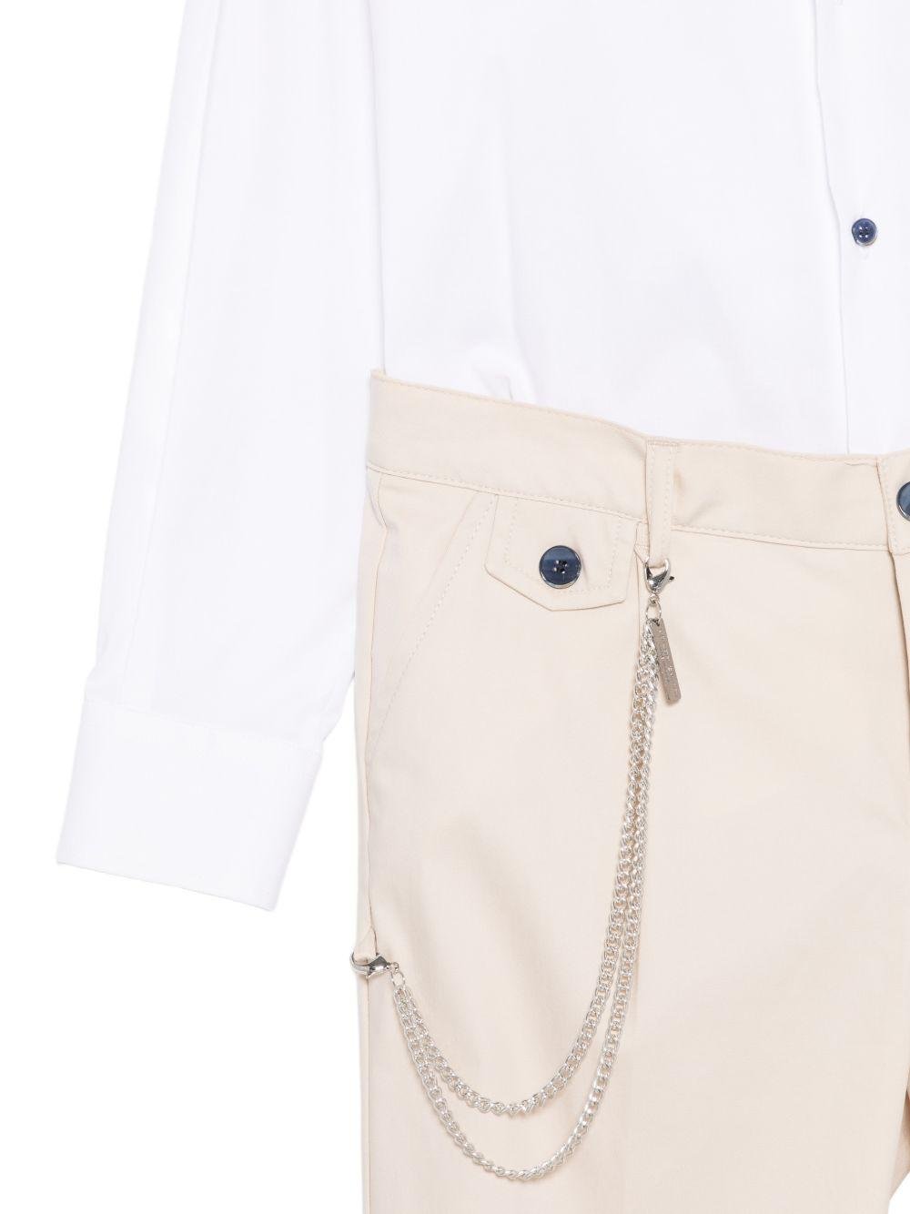 Completo confort per bambino Colorichiari blu con bottoni color oro - Rubino Kids