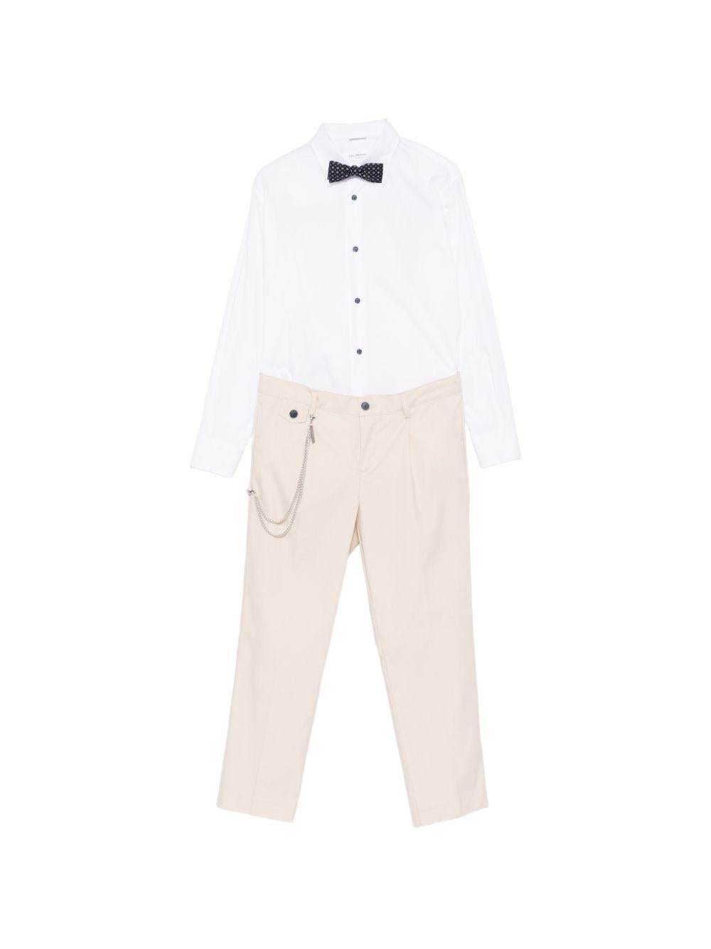 Completo confort per bambino Colorichiari blu con bottoni color oro - Rubino Kids