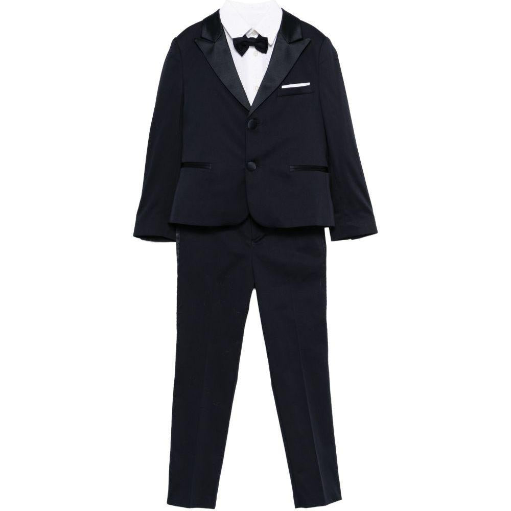 Completo per bambino Colorichiari blu con papillon - Rubino Kids