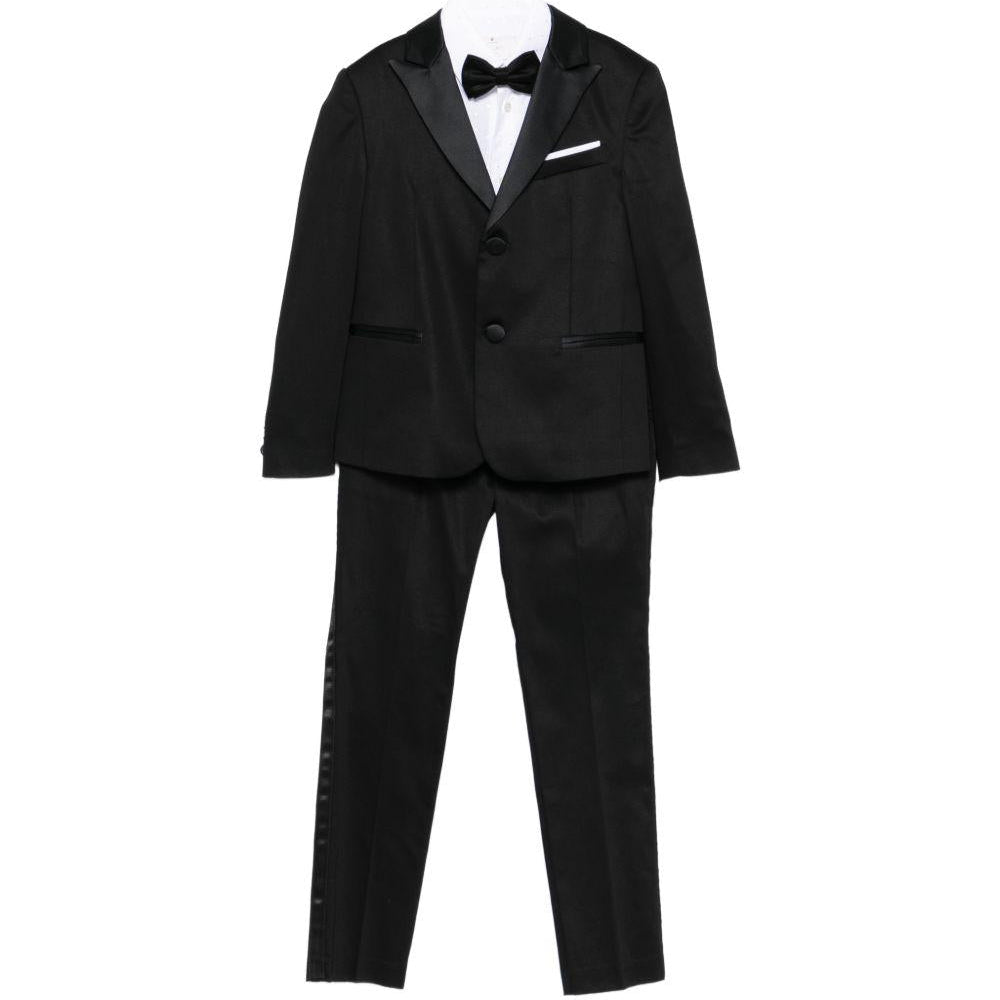 Completo per bambino Colorichiari nero con revers classici - Rubino Kids