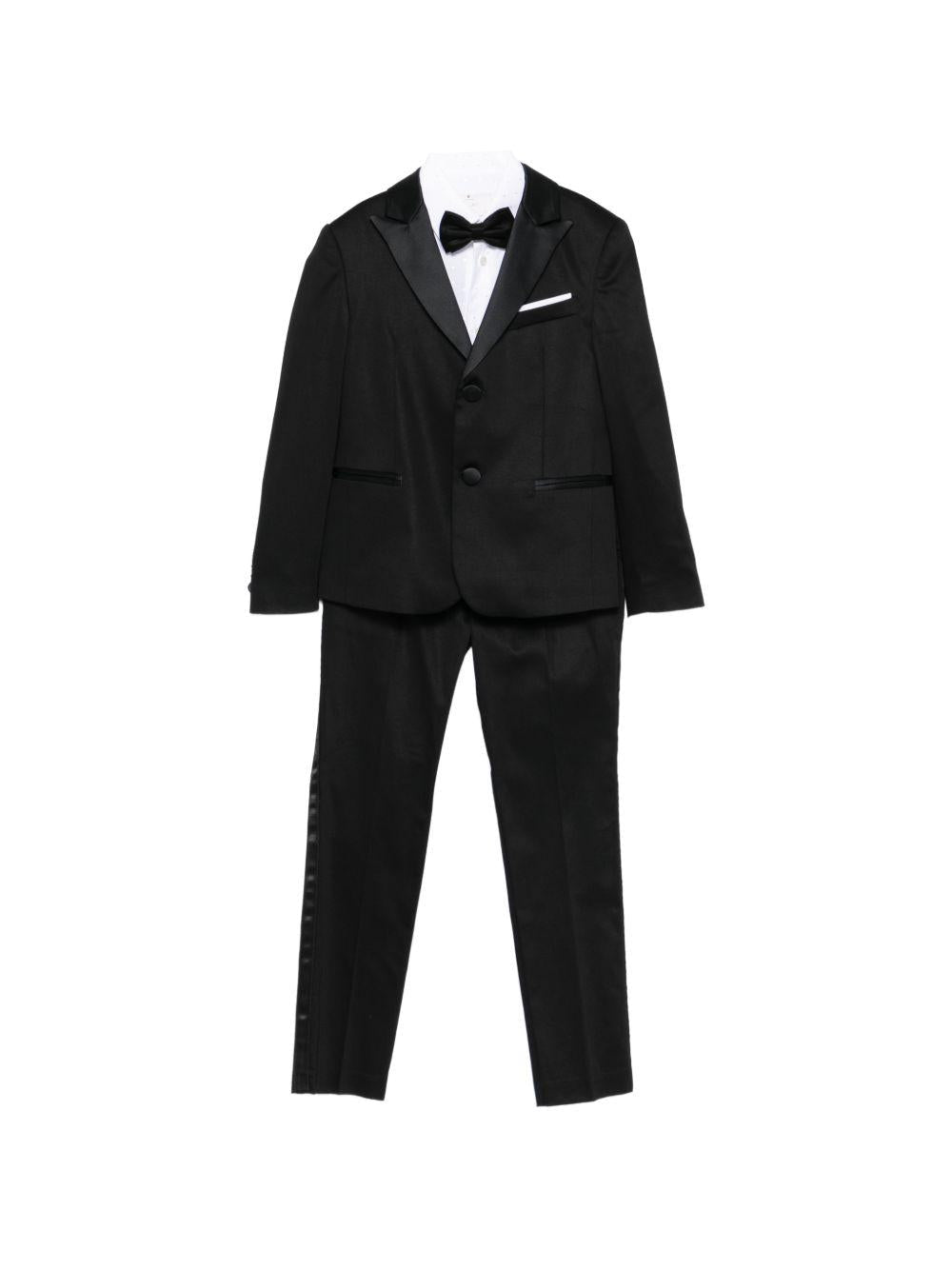 Completo per bambino Colorichiari nero con revers classici - Rubino Kids