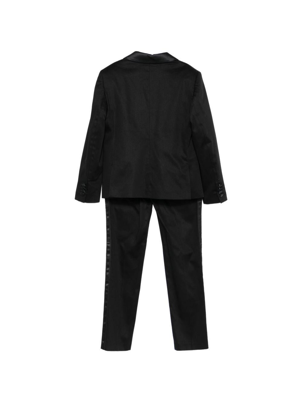 Completo per bambino Colorichiari nero con revers classici - Rubino Kids