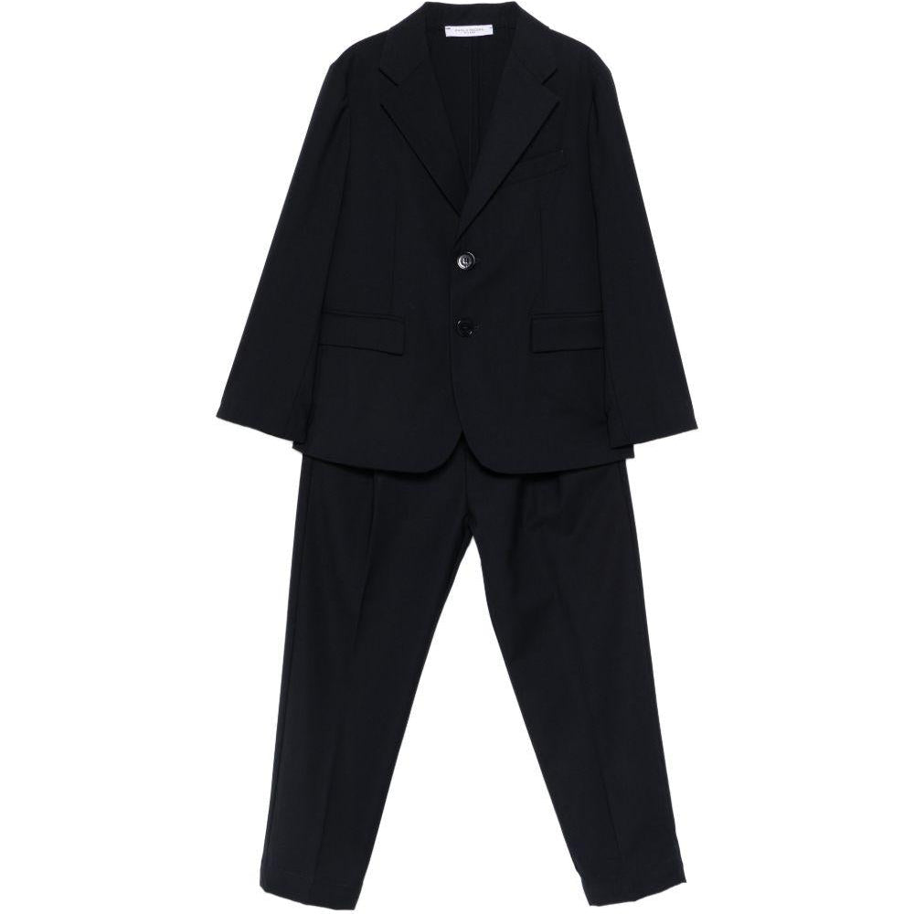 Completo per bambino Paolo Pecora Kids blu con revers a lancia - Rubino Kids