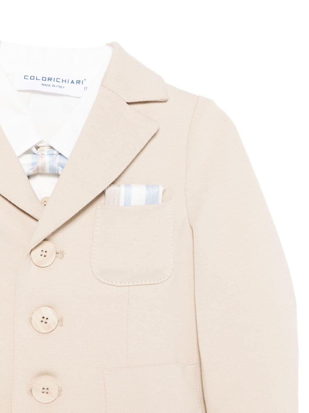 Completo per neonato Colorichiari multicolore con fazzoletto da taschino - Rubino Kids