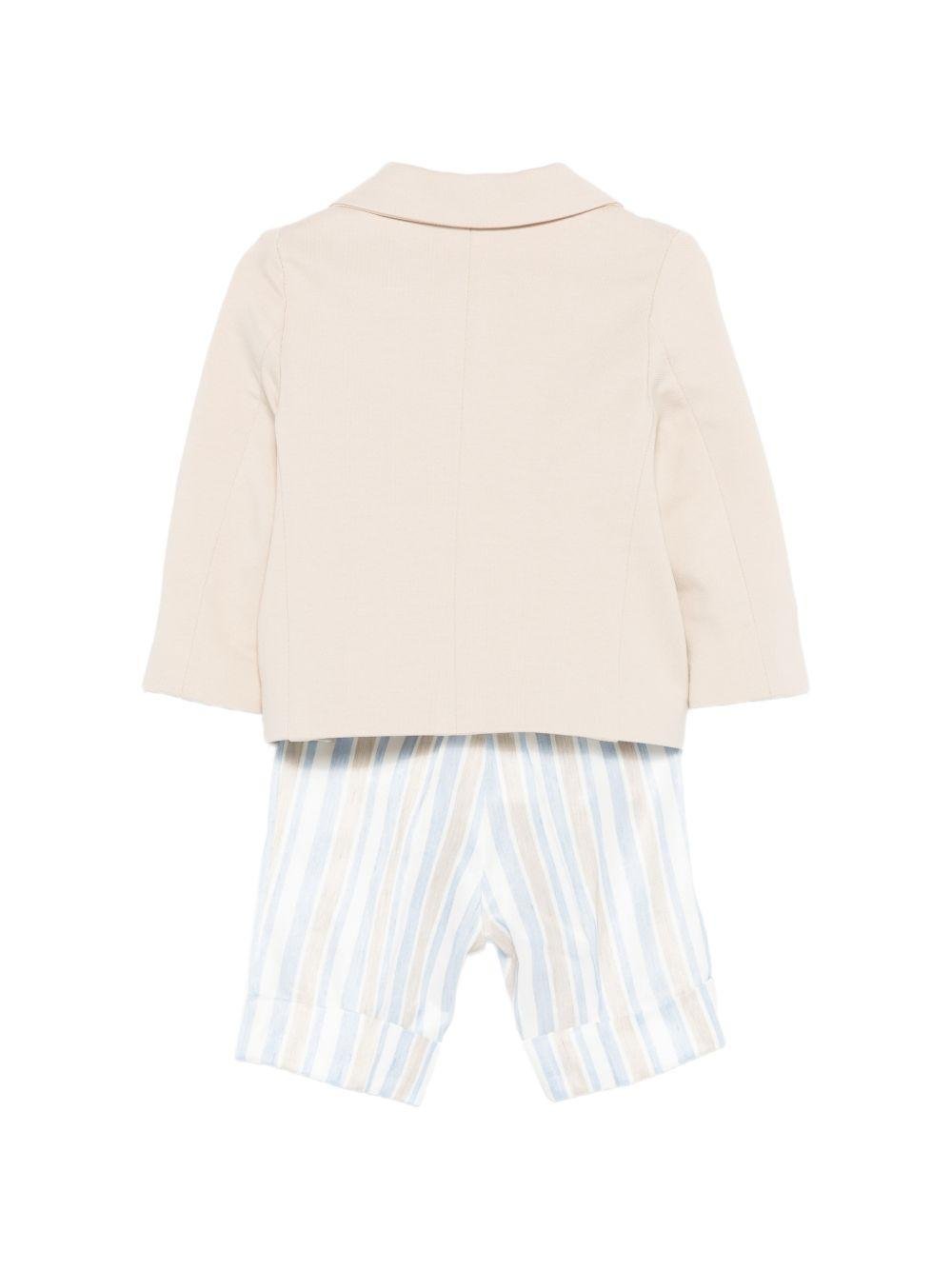 Completo per neonato Colorichiari multicolore con fazzoletto da taschino - Rubino Kids