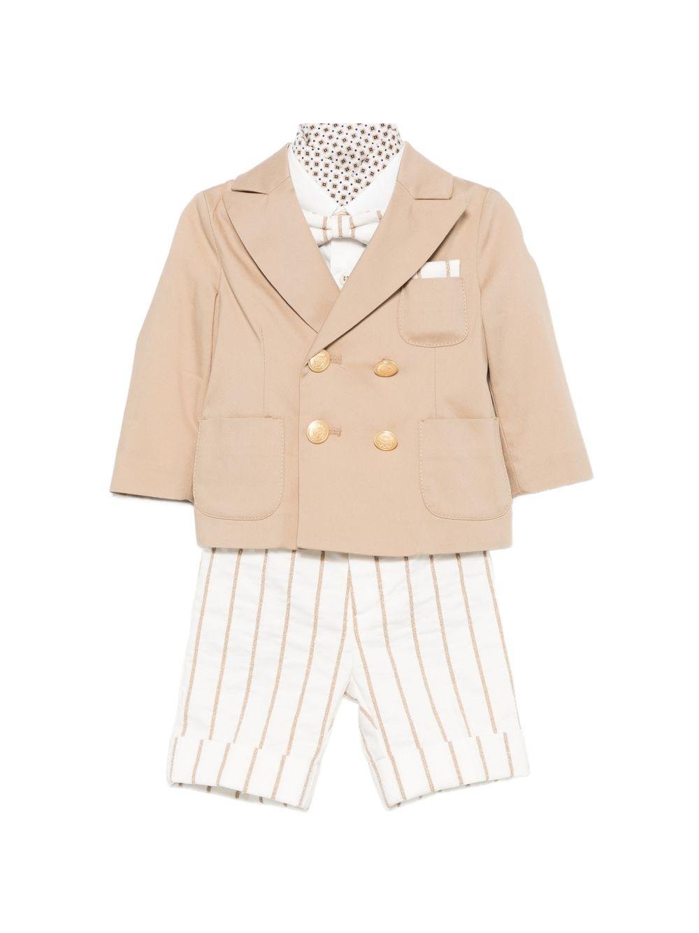 Completo per neonato Colorichiari multicolore con papillon - Rubino Kids