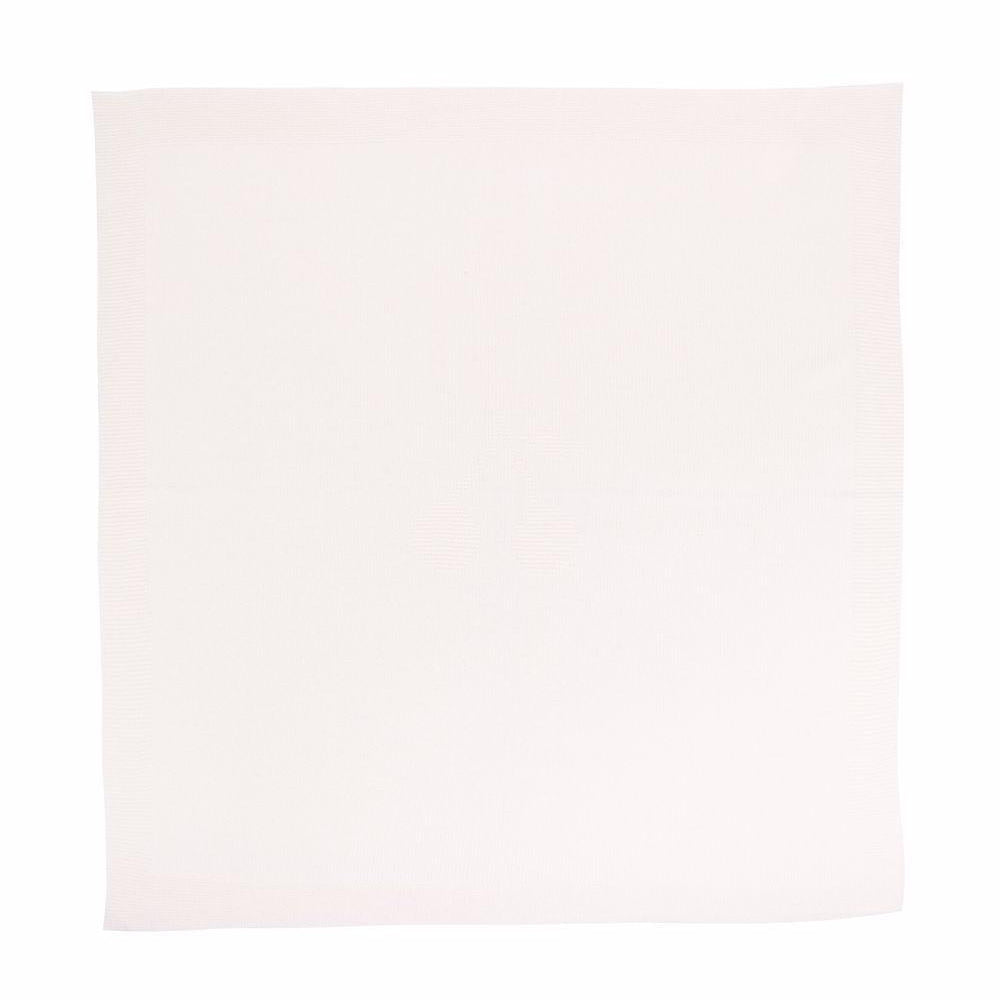 Coperta a coste per neonato Bonpoint rosa con modello rettangolare - Rubino Kids