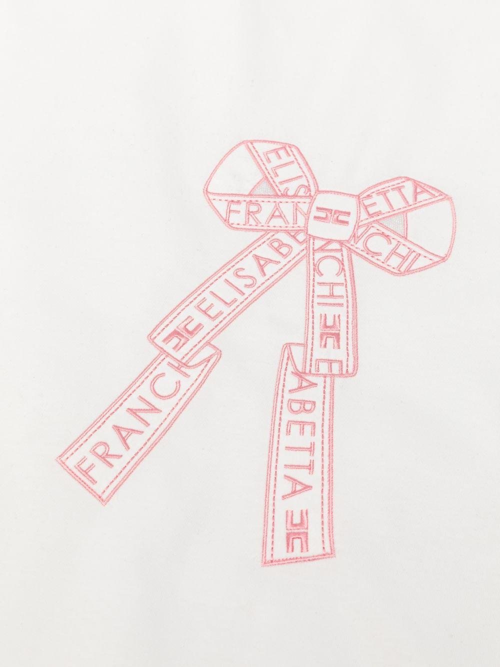 Coperta per neonata Elisabetta Franchi La Mia Bambina bianco con detaglio ricamato - Rubino Kids