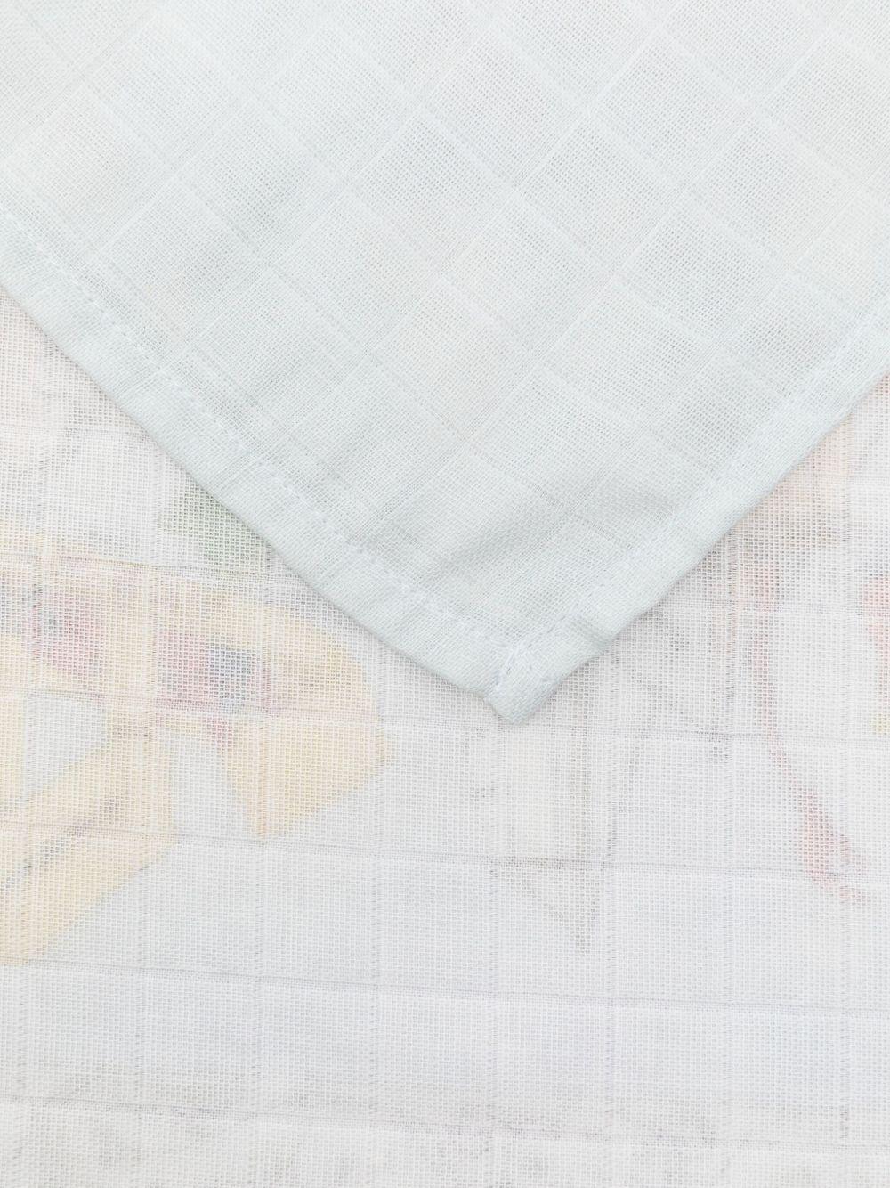 Coperta per neonati Atelier Choux azzurro con stampa grafica - Rubino Kids