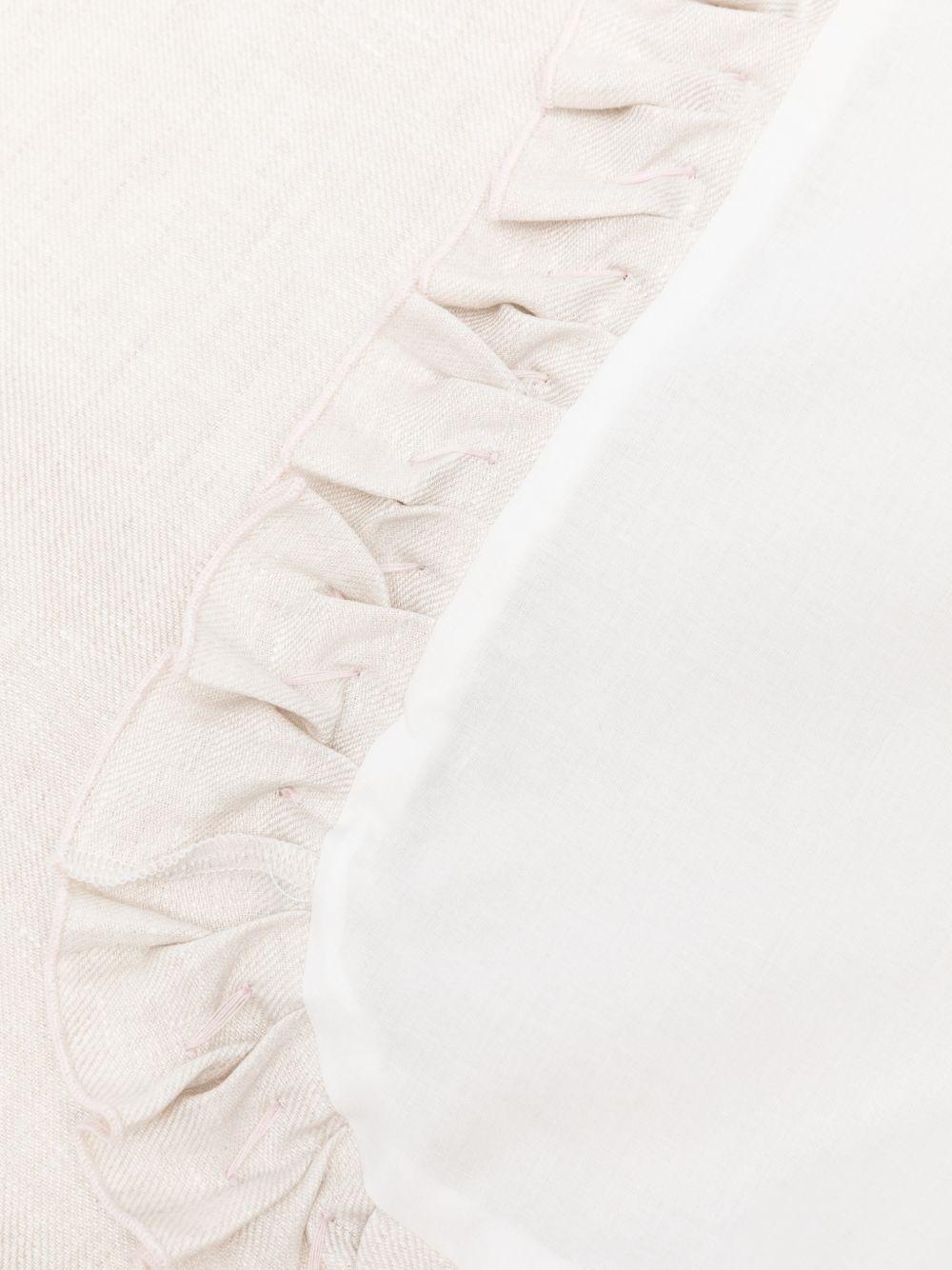 Coperta per neonati La Stupenderia beige con bordo arricciato - Rubino Kids