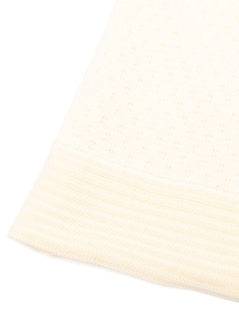 Coperta per neonati Paz Rodriguez gialla con lavorazione a maglia - Rubino Kids