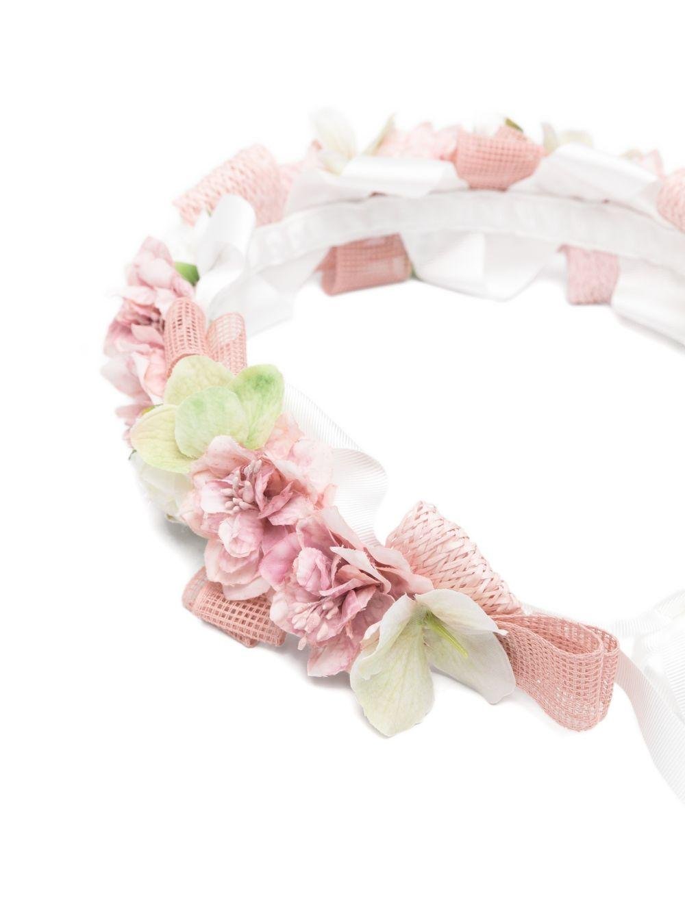 Corona per capelli per bambina Colorichiari multicolore con dettagli floreali - Rubino Kids