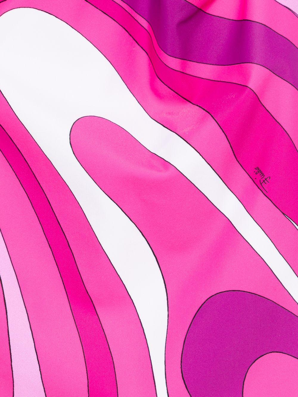 Costume da bagno per bambina Emilio Pucci Junior rosa a fantasia - Rubino Kids