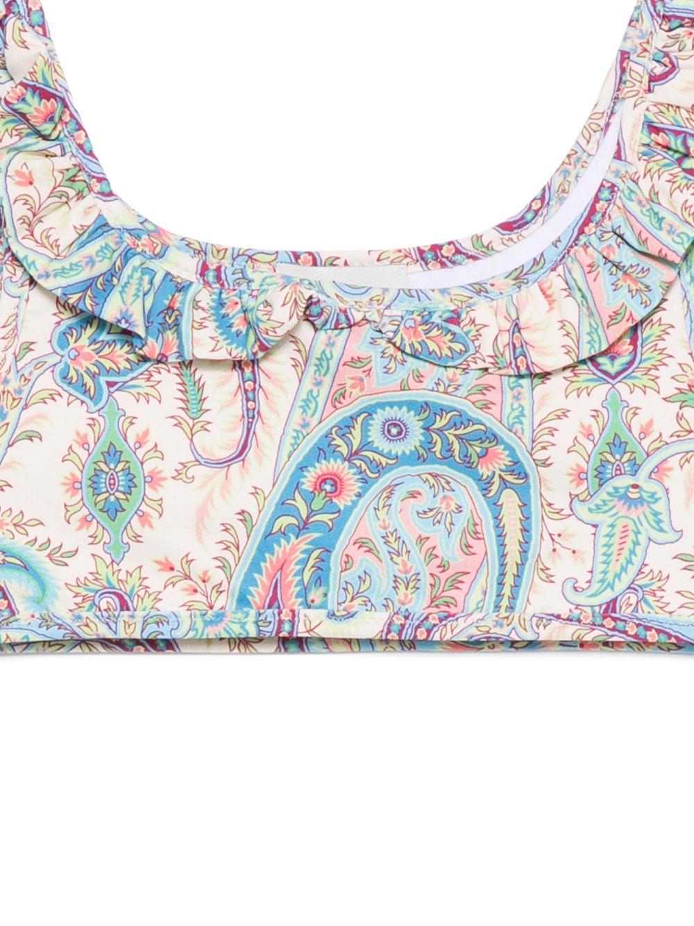 Costume da bagno per bambina ETRO KIDS multicolore con stampa paisley - Rubino Kids