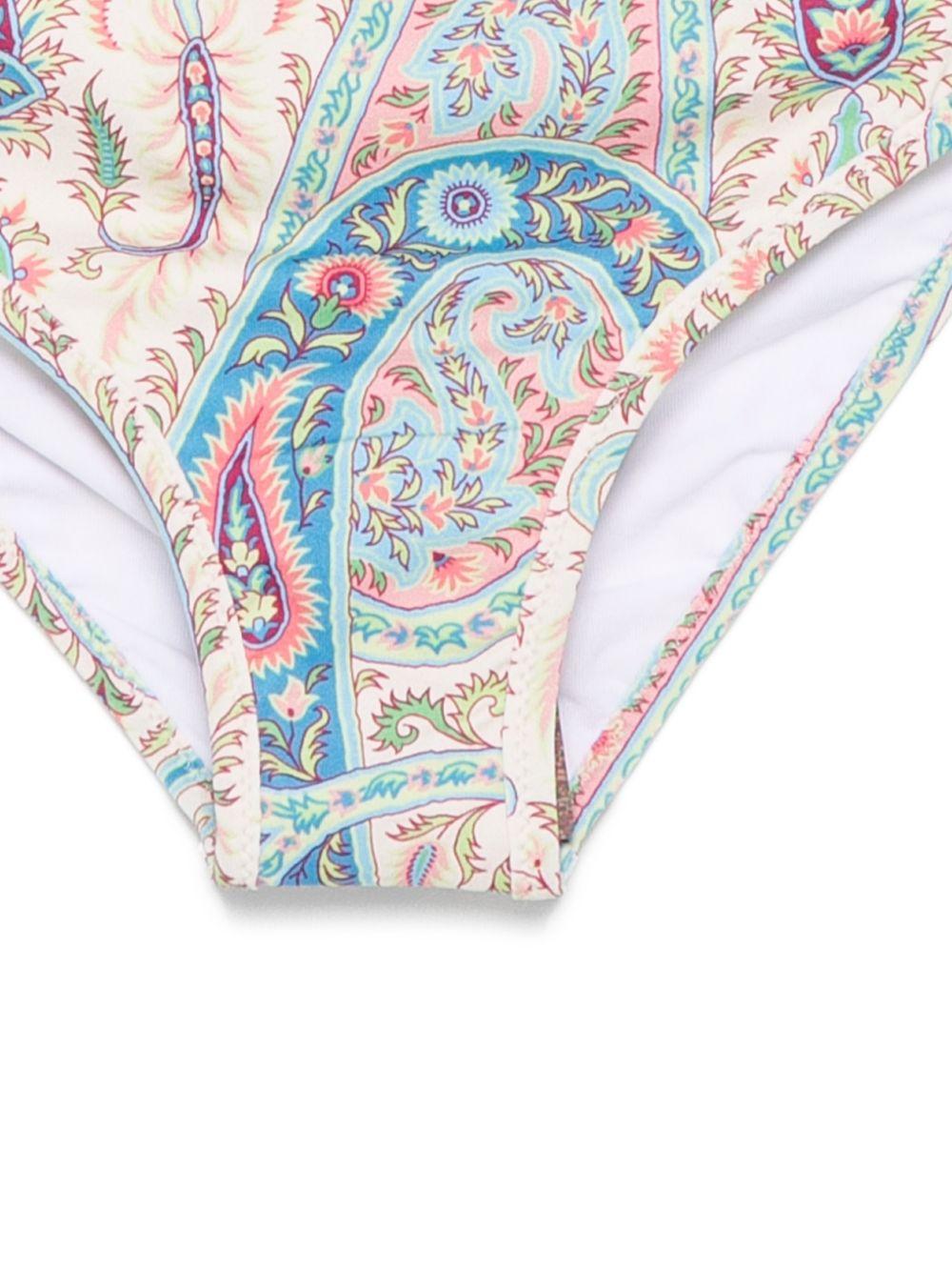 Costume da bagno per bambina ETRO KIDS multicolore con stampa paisley - Rubino Kids