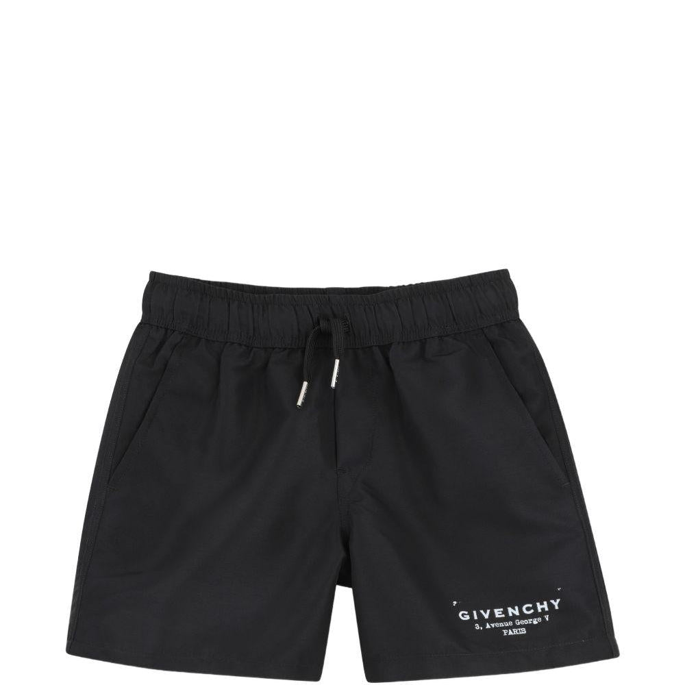 Costume da bagno per bambino Givenchy Kids nero con coulisse - Rubino Kids