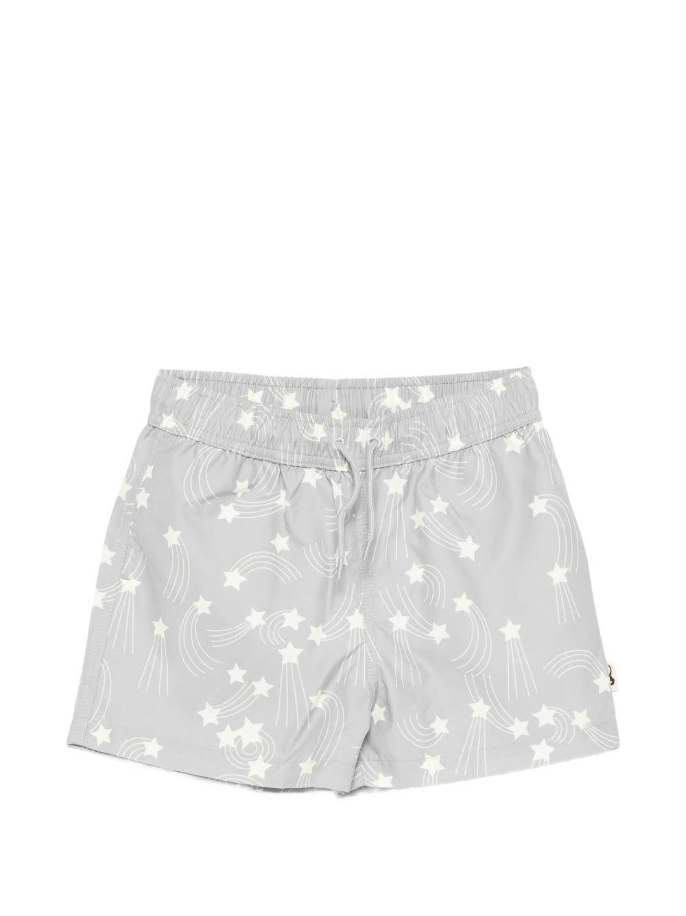 Costume da bagno per bambino Mini Rodini grigio con stampa a stelle all - over - Rubino Kids