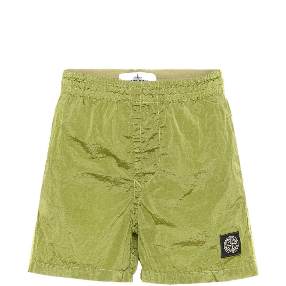 Costume da bagno per bambino Stone Island Junior verde con logo - Rubino Kids