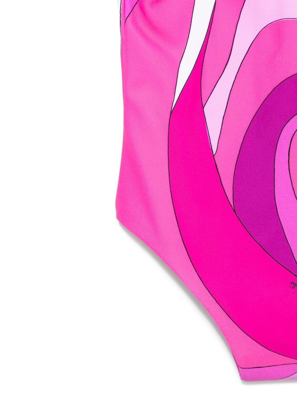 Costume da bagno per neonata Emilio Pucci Junior con stampa - Rubino Kids