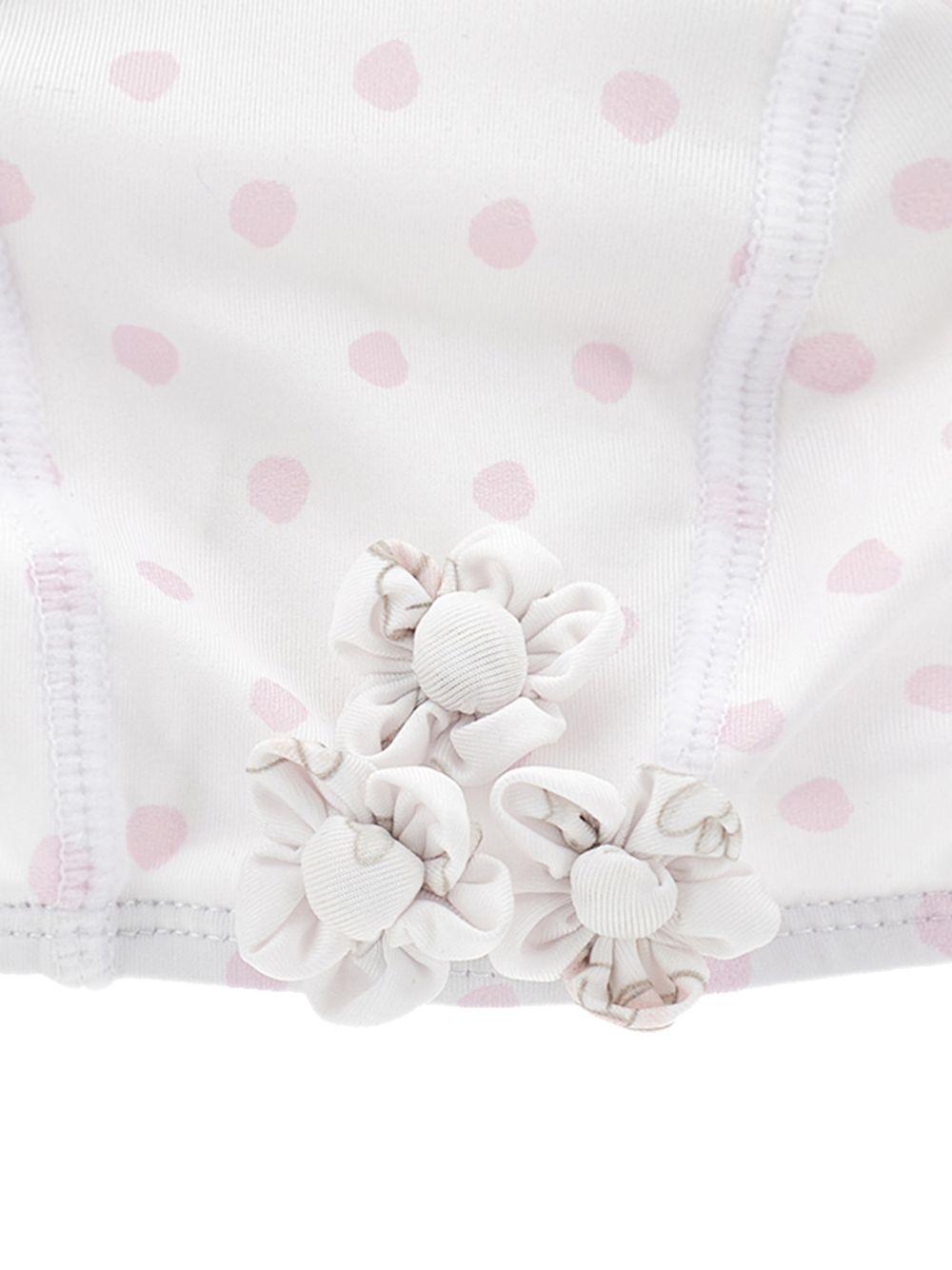 Costume da bagno per neonata Monnalisa bianco a pois - Rubino Kids