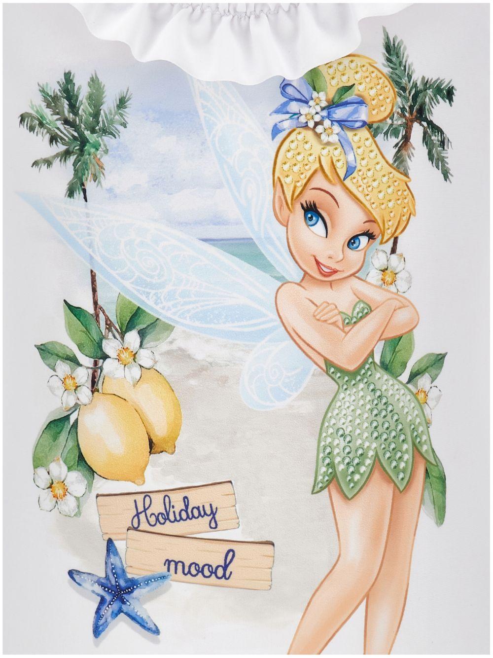 Costume per bambina Monnalisa x Disney bianco con stampa Trilli - Rubino Kids