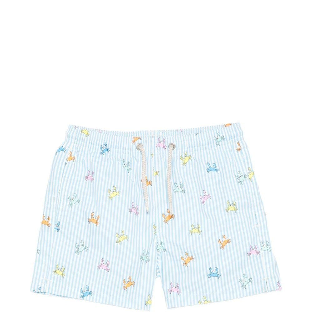 Costume per bambino MC2 Saint Barth Kids azzurro con stampa granchi all - over - Rubino Kids
