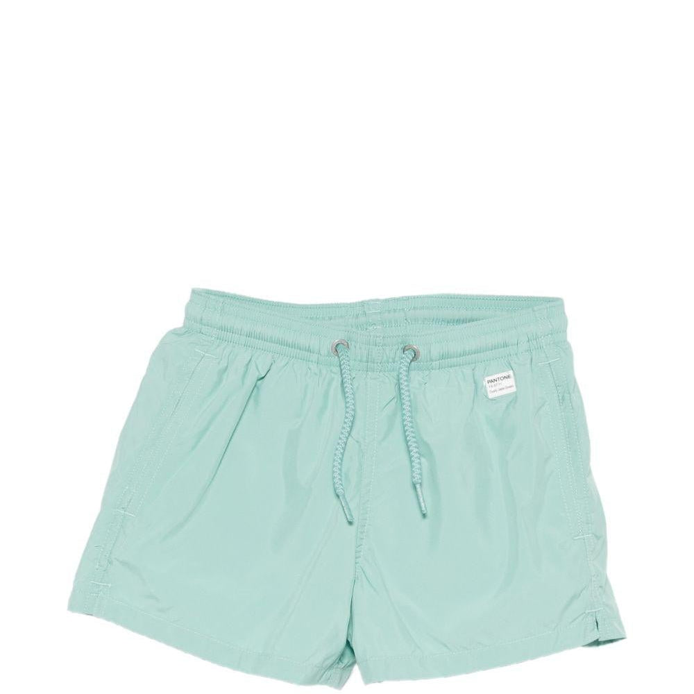 Costume per bambino MC2 Saint Barth Kids verde con toppa con logo sul retro - Rubino Kids