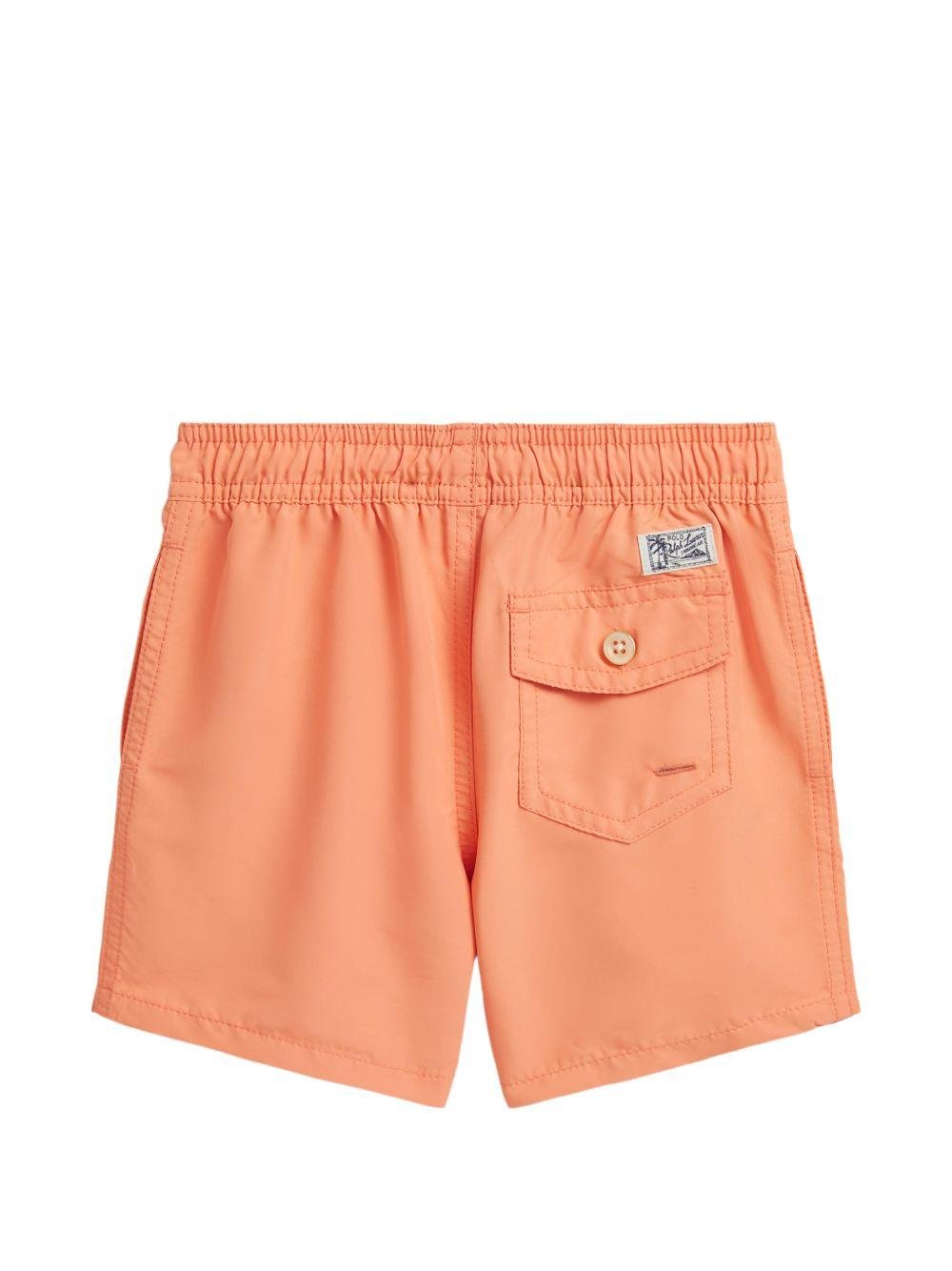 Costume per bambino Polo Ralph Lauren Kids arancione con ricamo Polo Pony - Rubino Kids