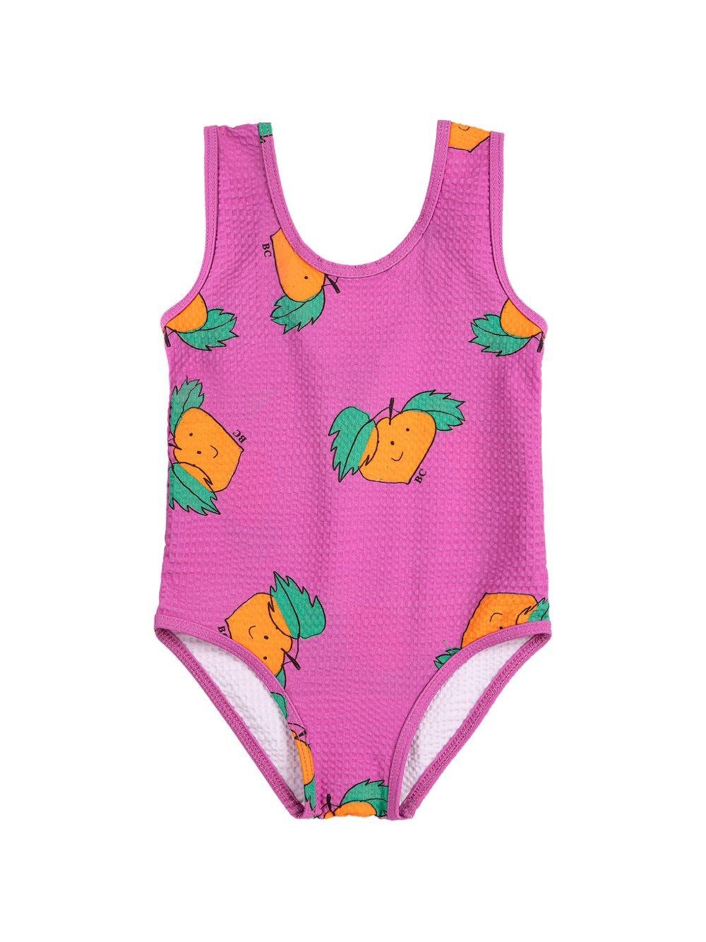 Costume per neonata Bobo Choses fucsia con stampa grafica all - over - Rubino Kids