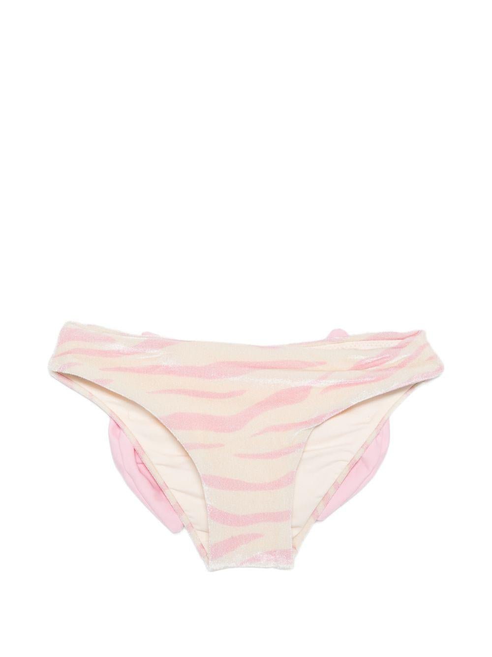 Costume per neonata MC2 Saint Barth Kids animalier con fiocco sul retro - Rubino Kids