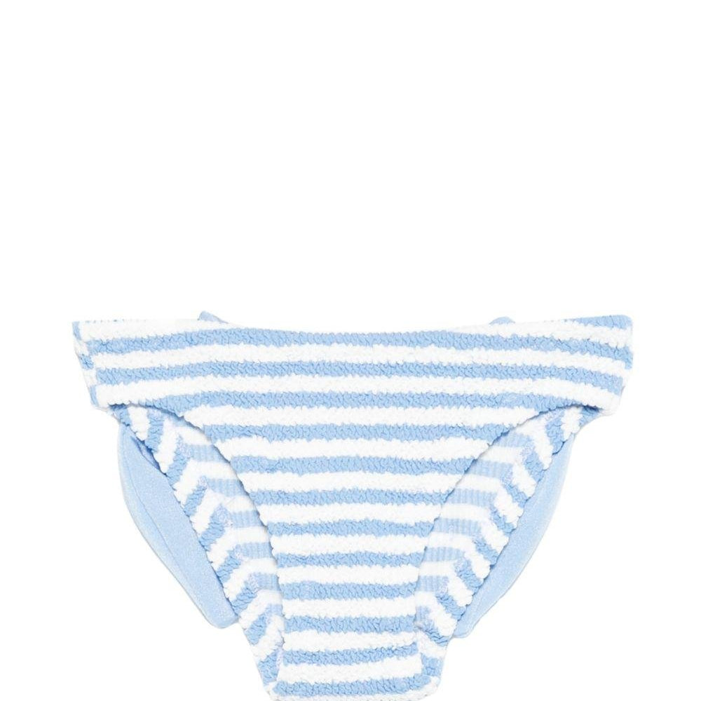 Costume per neonata MC2 Saint Barth Kids azzurro con design a righe - Rubino Kids