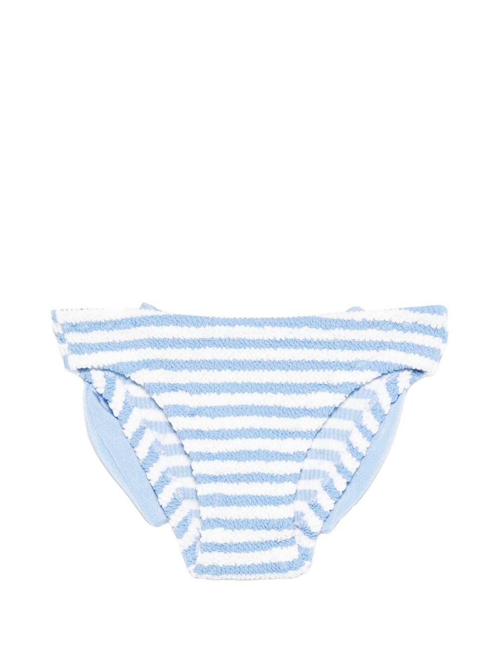 Costume per neonata MC2 Saint Barth Kids azzurro con design a righe - Rubino Kids