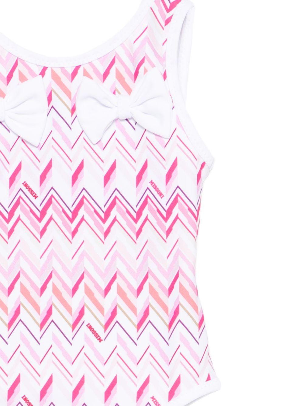 Costume per neonata Missoni Kids multicolore con motivo a zig zag - Rubino Kids