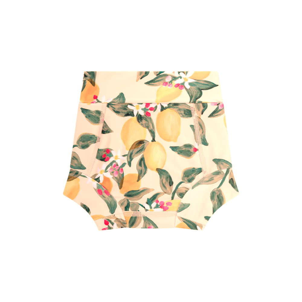 Costume per neonata Molo Kids beige con stampa a fiori - Rubino Kids