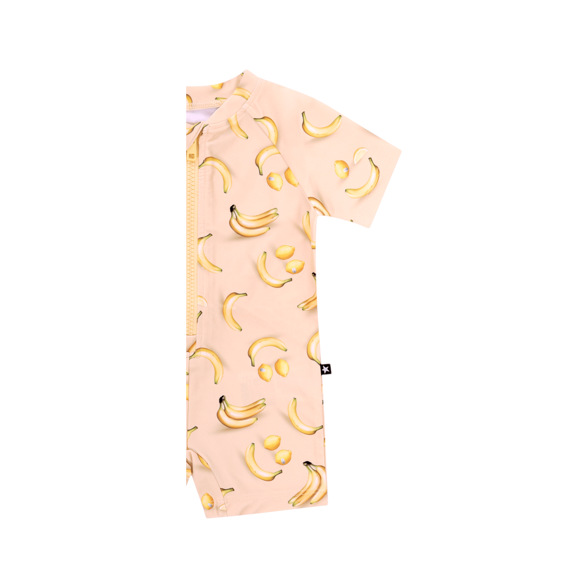 Costume per neonato Molo Kids beige con stampa banane all - over - Rubino Kids