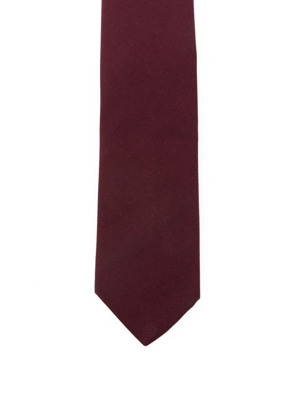 Cravatta per bambino Paolo Pecora Kids rosso ciliegia con stampa - Rubino Kids